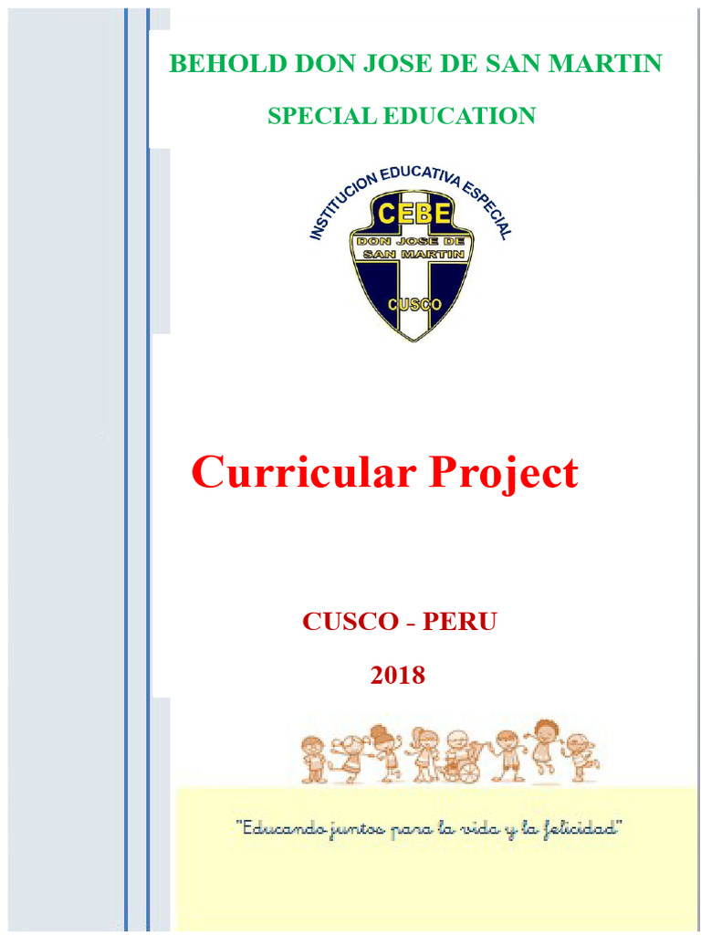 Special Education Curriculum Project 2018 | PDF | Learning | Pedagogy
