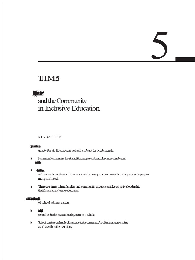Family and Community Role in Inclusive Education | PDF | Inclusion ...
