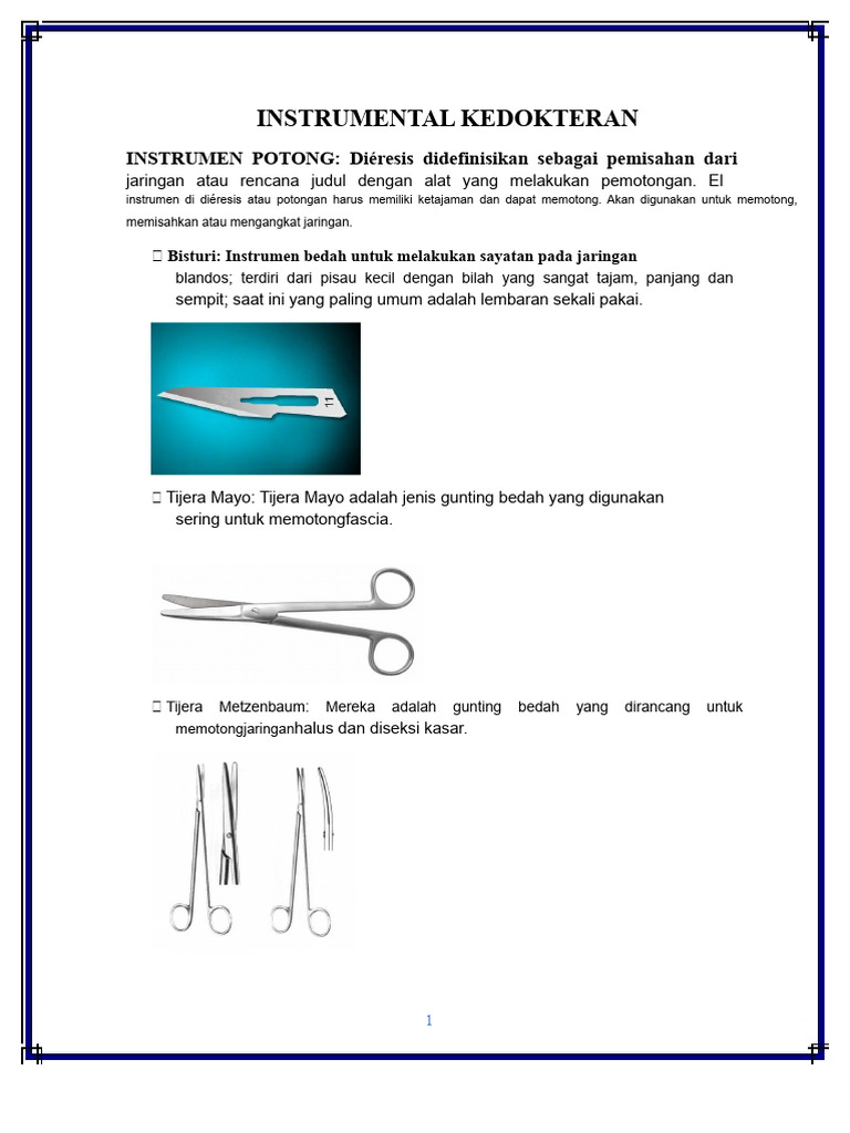 Instrumen Bedah | PDF