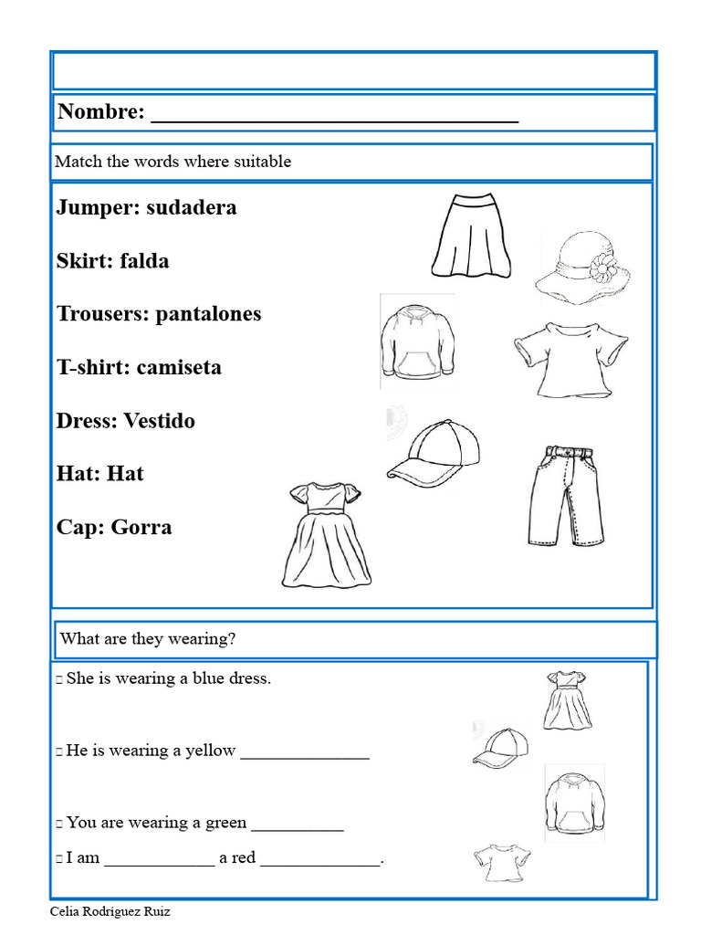 English Vocabulary and Grammar Exercises | PDF | Fashion | Clothing