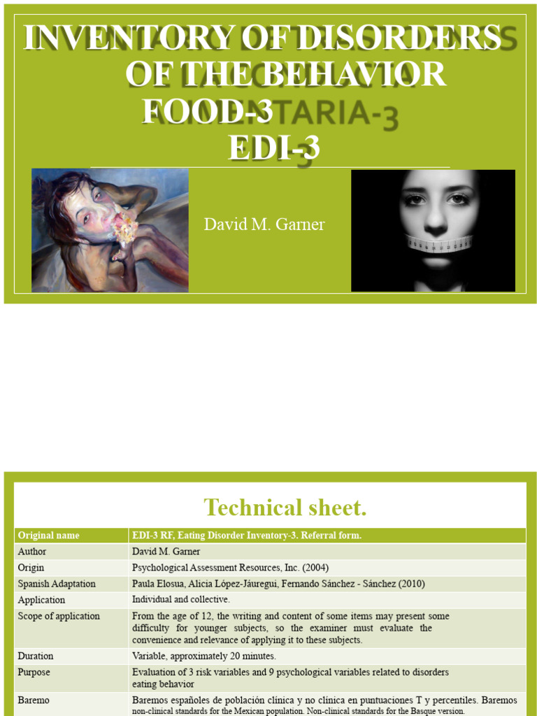 Eating Disorder Inventory-3 Overview | PDF | Eating Disorder | Mental ...