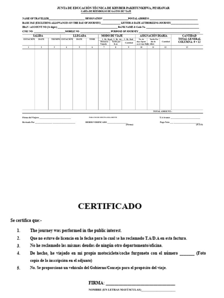 Performa Ta Bill Ambos Lados | PDF | Transporte | Vehículos