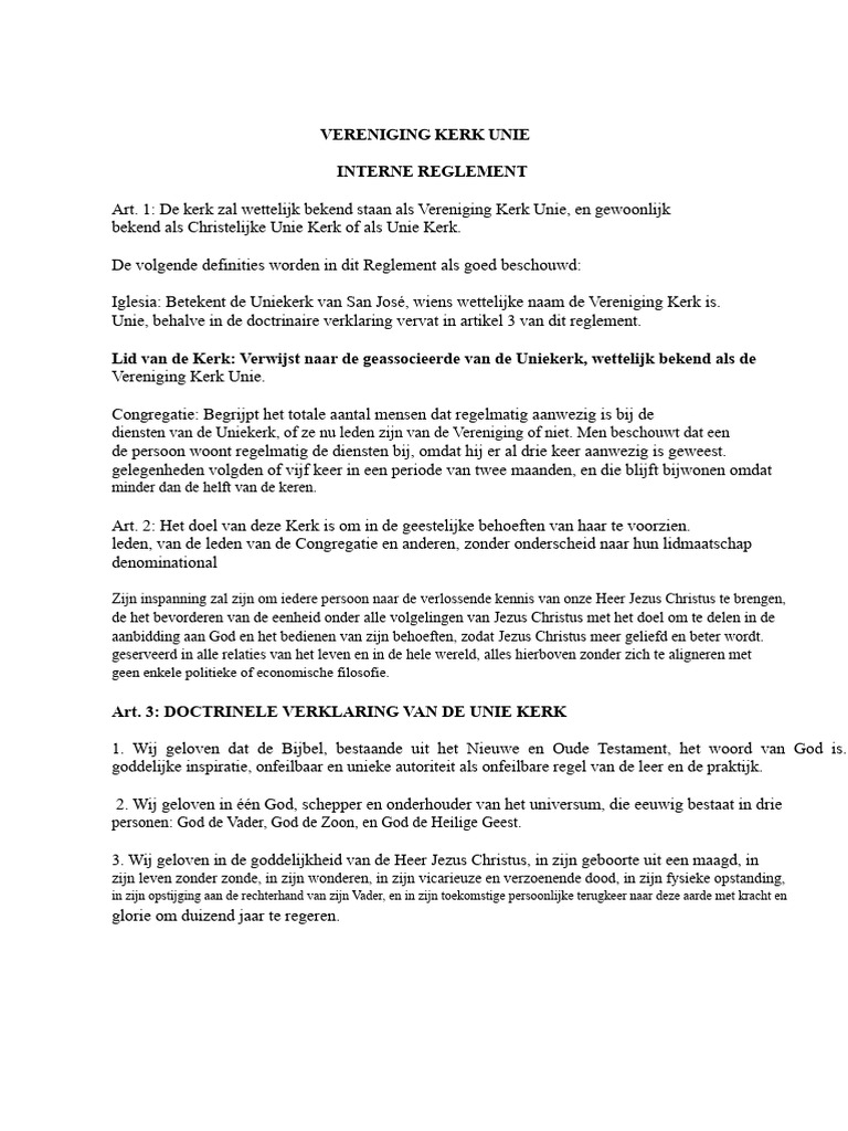 Intern Reglement | PDF