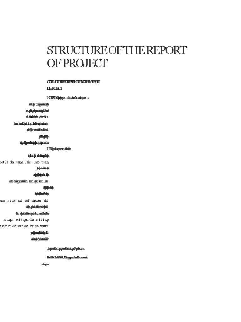 Final Project Report Structure Guide | PDF