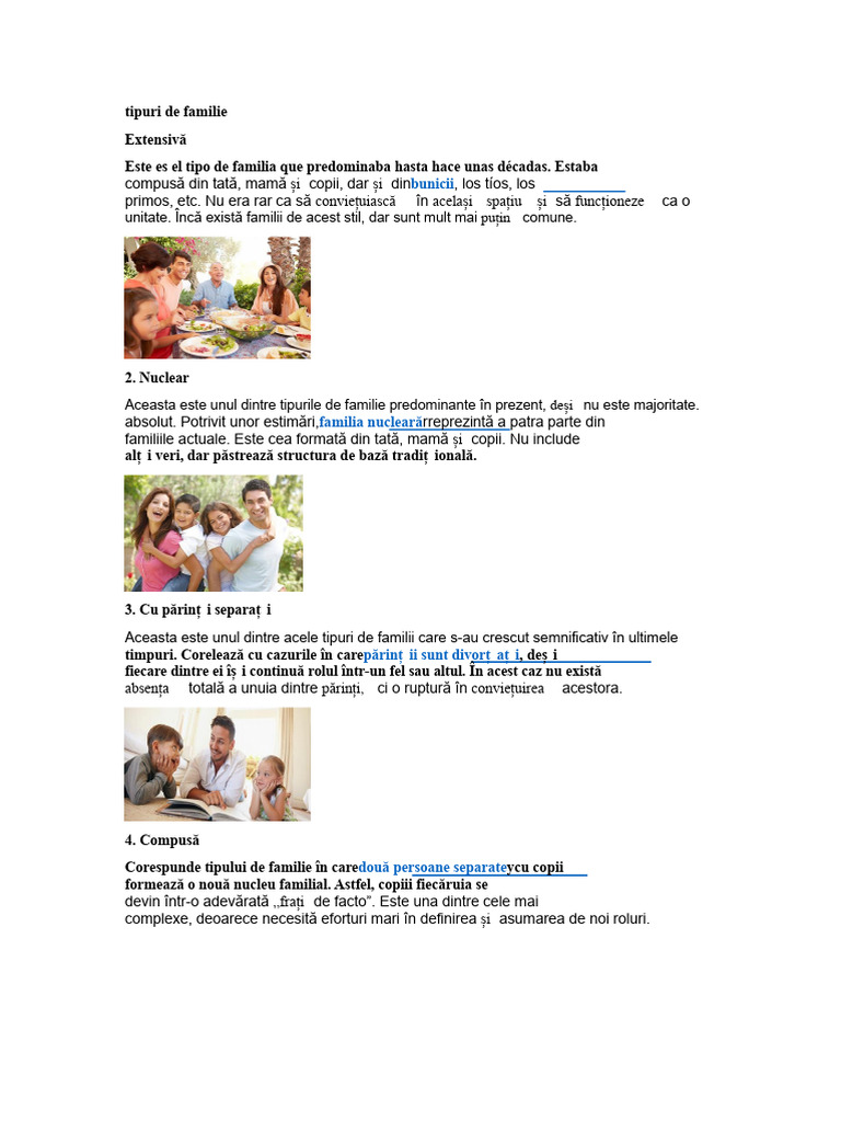 Tipuri de Familie | PDF
