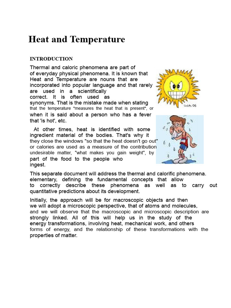 Understanding Heat and Temperature Concepts | PDF | Temperature | Celsius