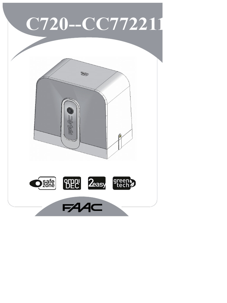 FAACPodręcznik technicznyC720C721 PDF — free download