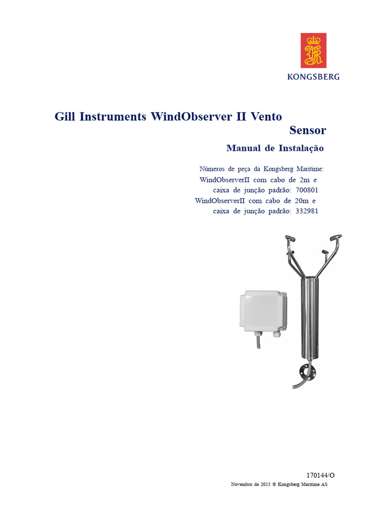 Manual de Instalação WindObserver II | PDF | Radar | Ferimento