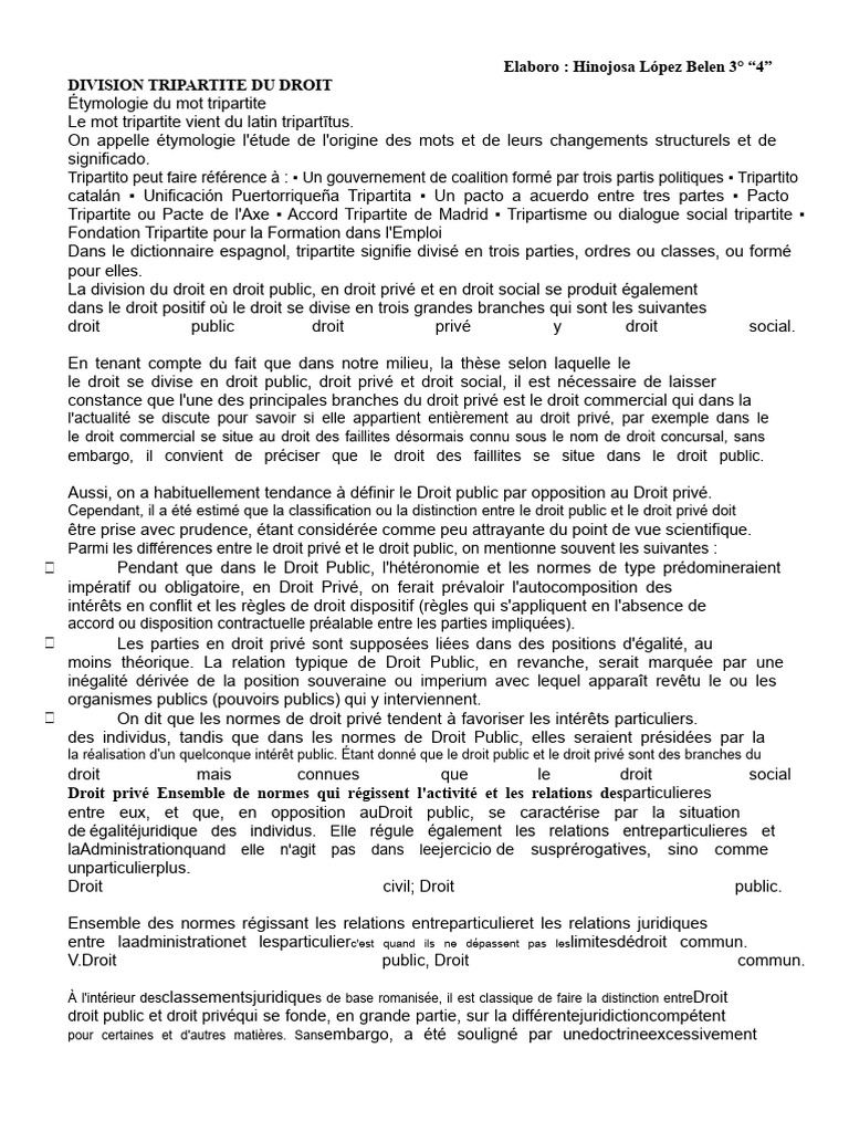Comprendre la division tripartite du droit | PDF | Justice | Crime et ...