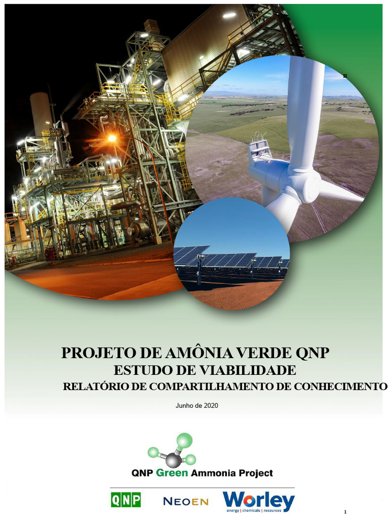 Viabilidade do Projeto de Amônia Verde QNP | PDF | Amônia | Hidrogênio