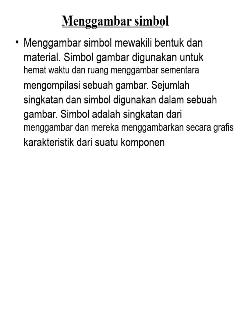 Panduan Simbol dan Dimensi Gambar Teknik | PDF