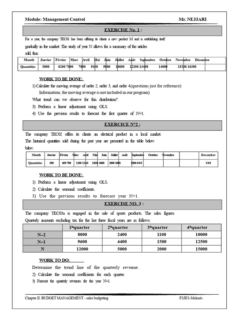 Sales Forecasting and Budget Management | PDF | Applied Mathematics ...