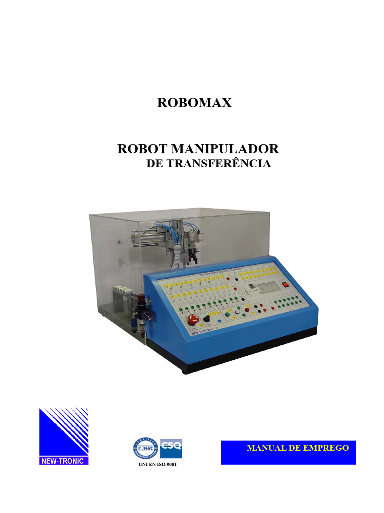 Manual do Robô Manipulador Robomax | PDF | Robô | Robótica