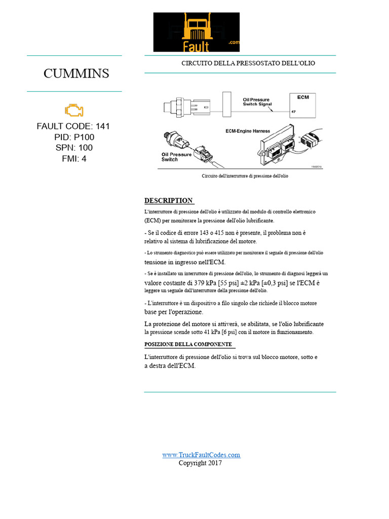 Codice Di Errore 141 (SW) | PDF