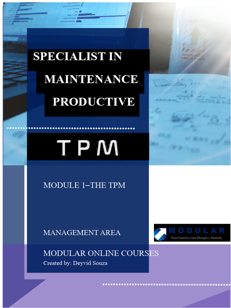 TPM Specialist Course Overview | PDF | Lean Manufacturing | Business