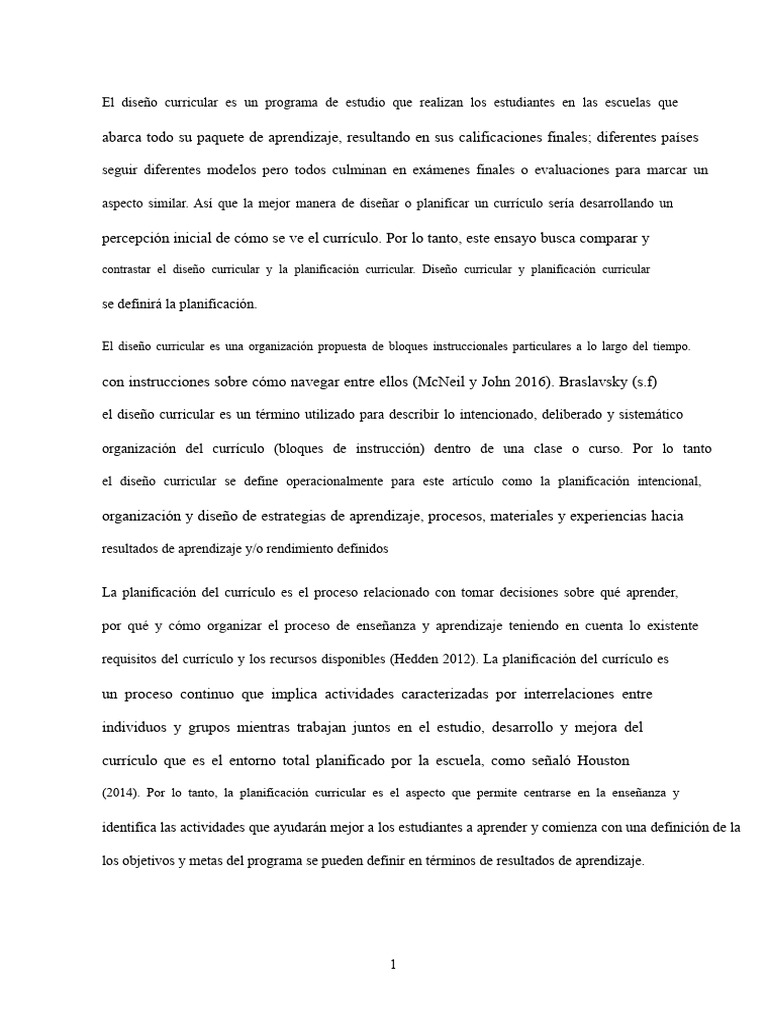 Diseño y Planificación Curricular Efectiva | PDF | Plan de estudios ...