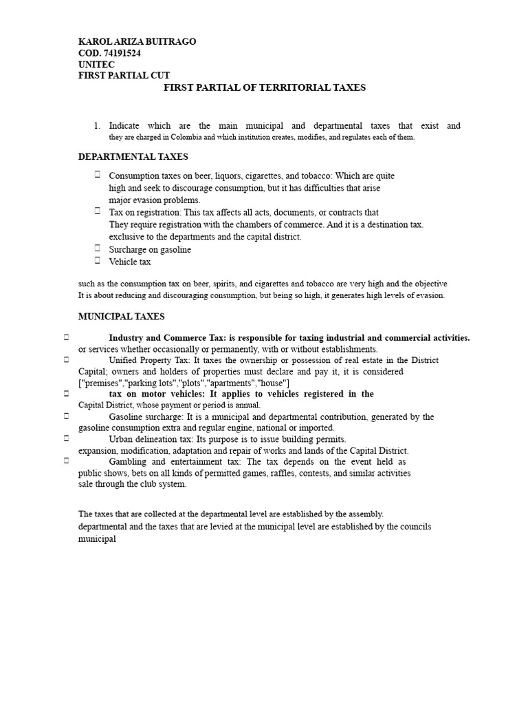 Partial Solution Territorial Taxes | PDF | Taxes | Income