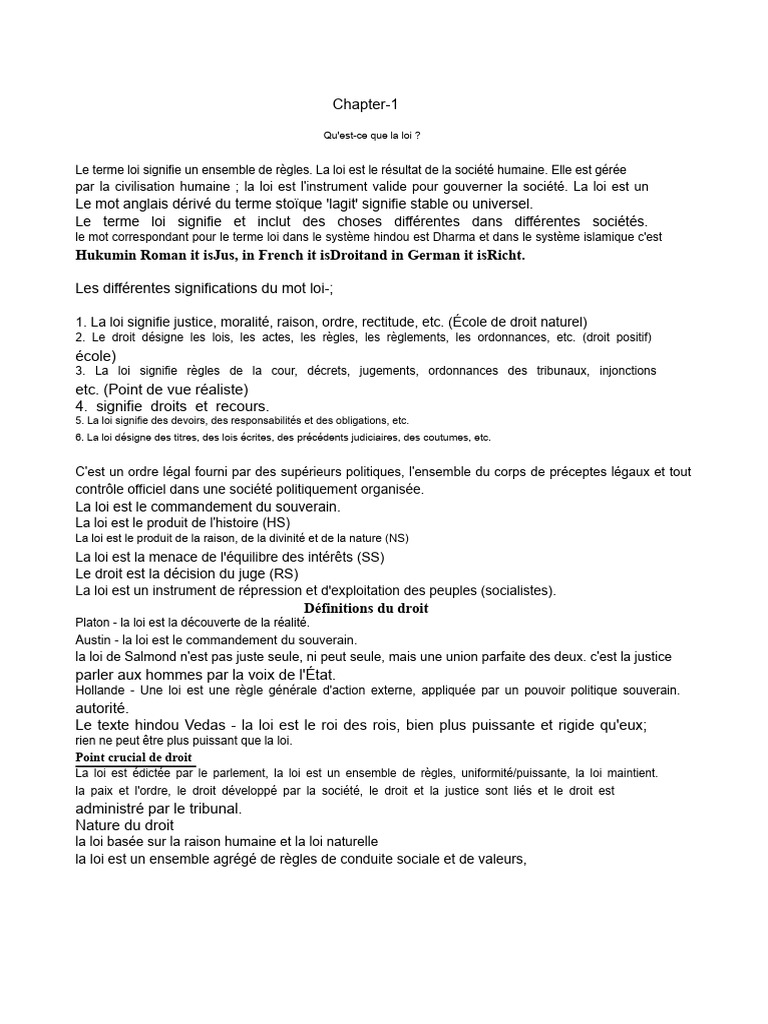 Comprendre la Loi et le Droit des Affaires | PDF | Loi | Droit des sociétés