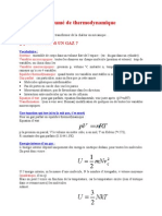 Thermodynamique F