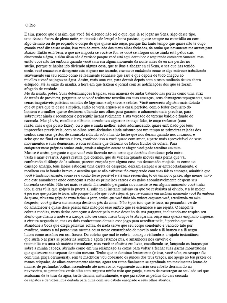 Reflexões Noturnas sobre Amor e Perda | PDF