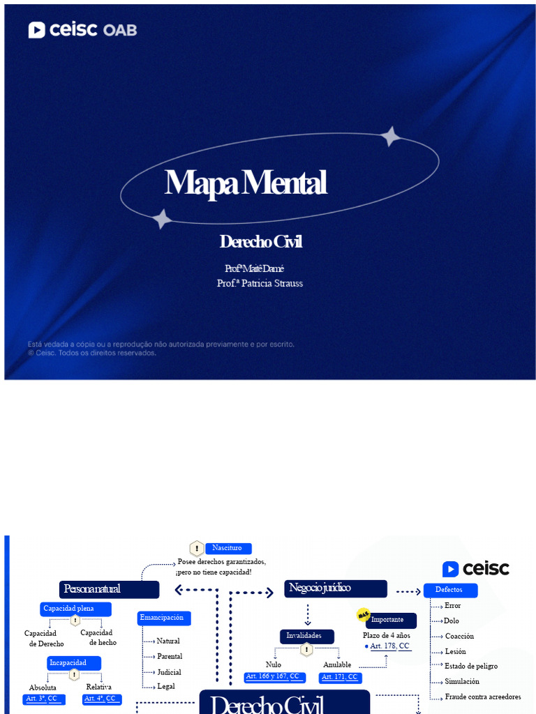 Derecho Civil - Mapa Mental 37° Examen de La OAB | PDF | Ley de ...