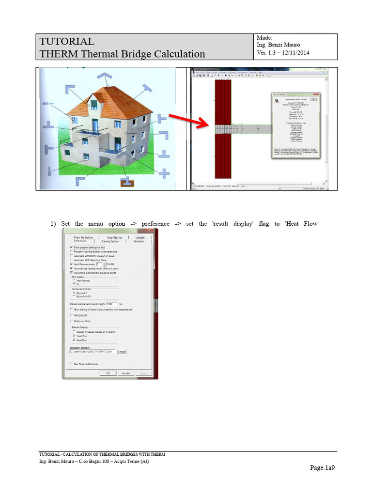 Thermal Bridge Calculation Tutorial | PDF | Heat | Heat Transfer