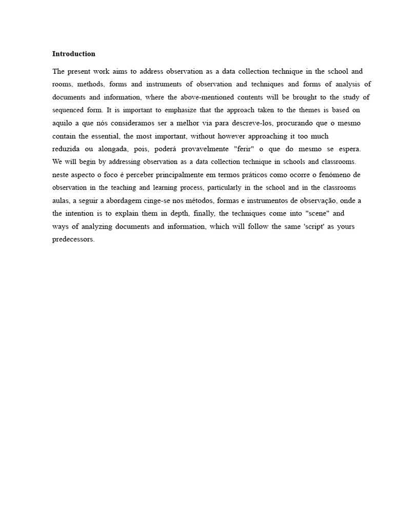 Observation Techniques in Education | PDF | Qualitative Research ...