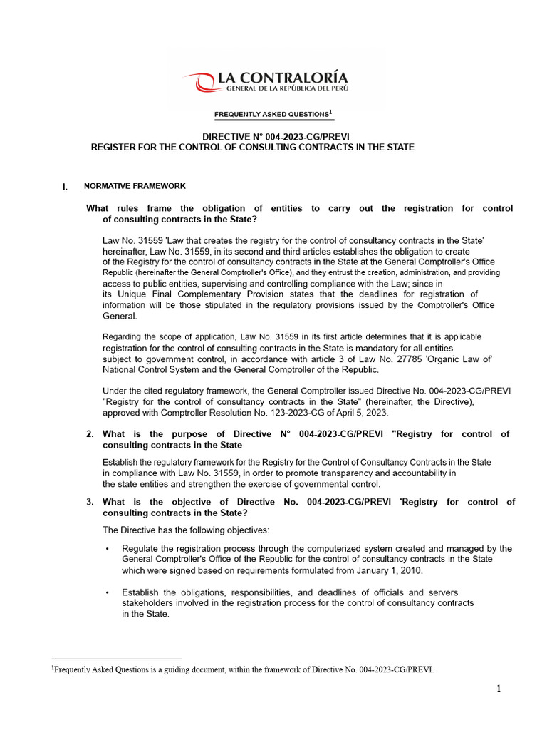 Consulting Contracts Registration Guide | PDF | Credential | Information