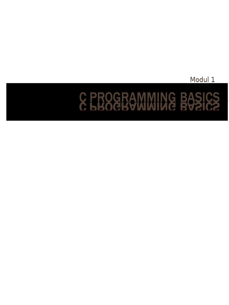 Panduan Dasar Pemrograman Turbo C | PDF