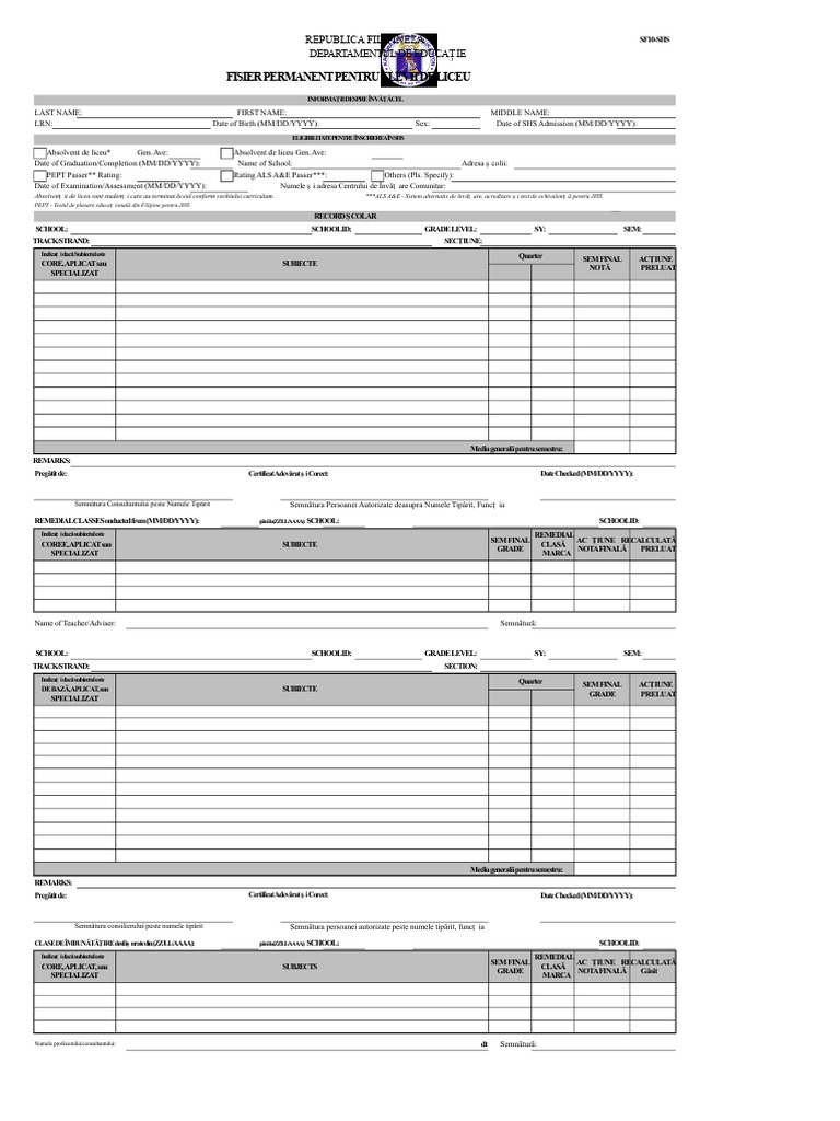 SF10 SHS | PDF