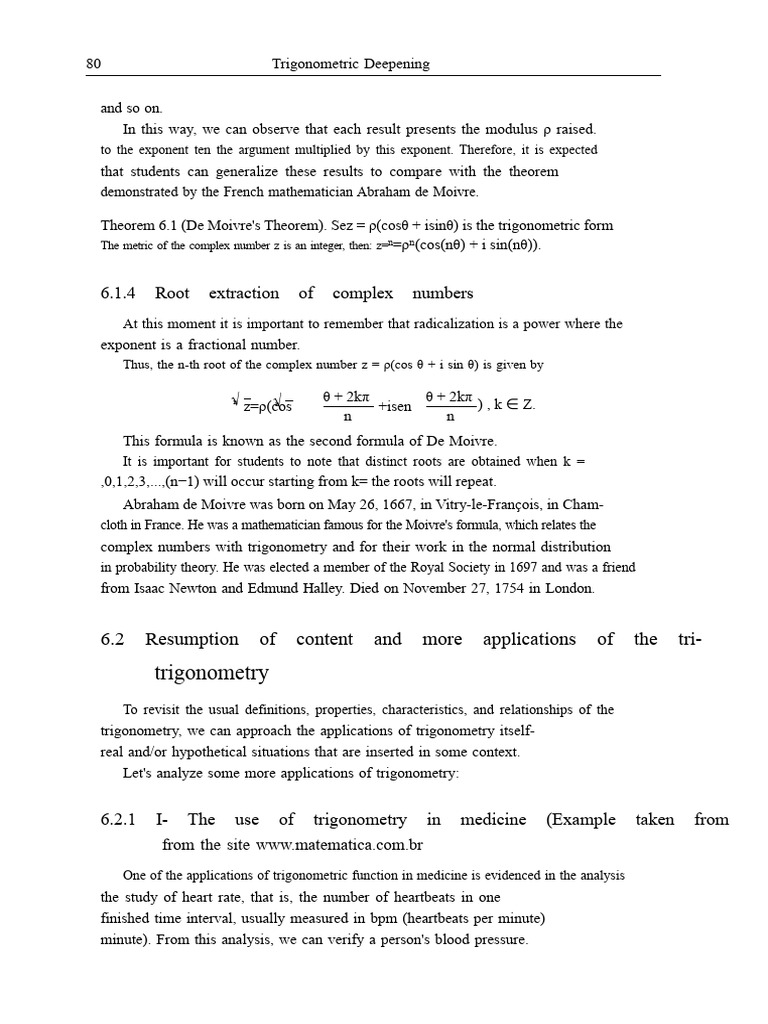 Trigonometry Applications in Science and Medicine | PDF | Blood ...