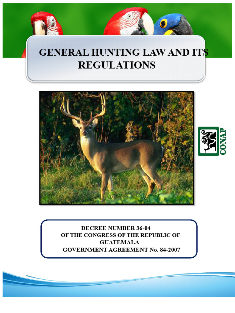 Guatemala's General Hunting Law Overview | PDF | Hunting | Firearms
