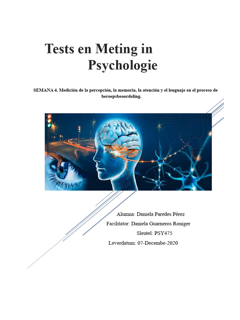 Tests en Meting in Psychologie | PDF