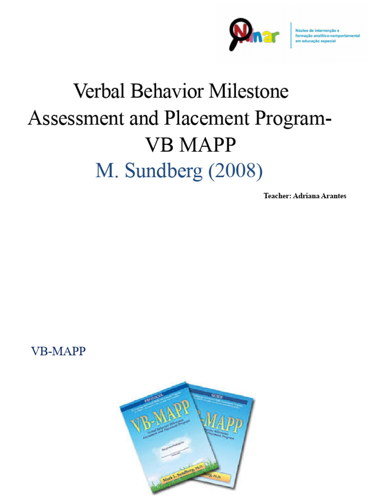 VB-MAPP: Verbal Behavior Assessment Guide | PDF | Reinforcement ...