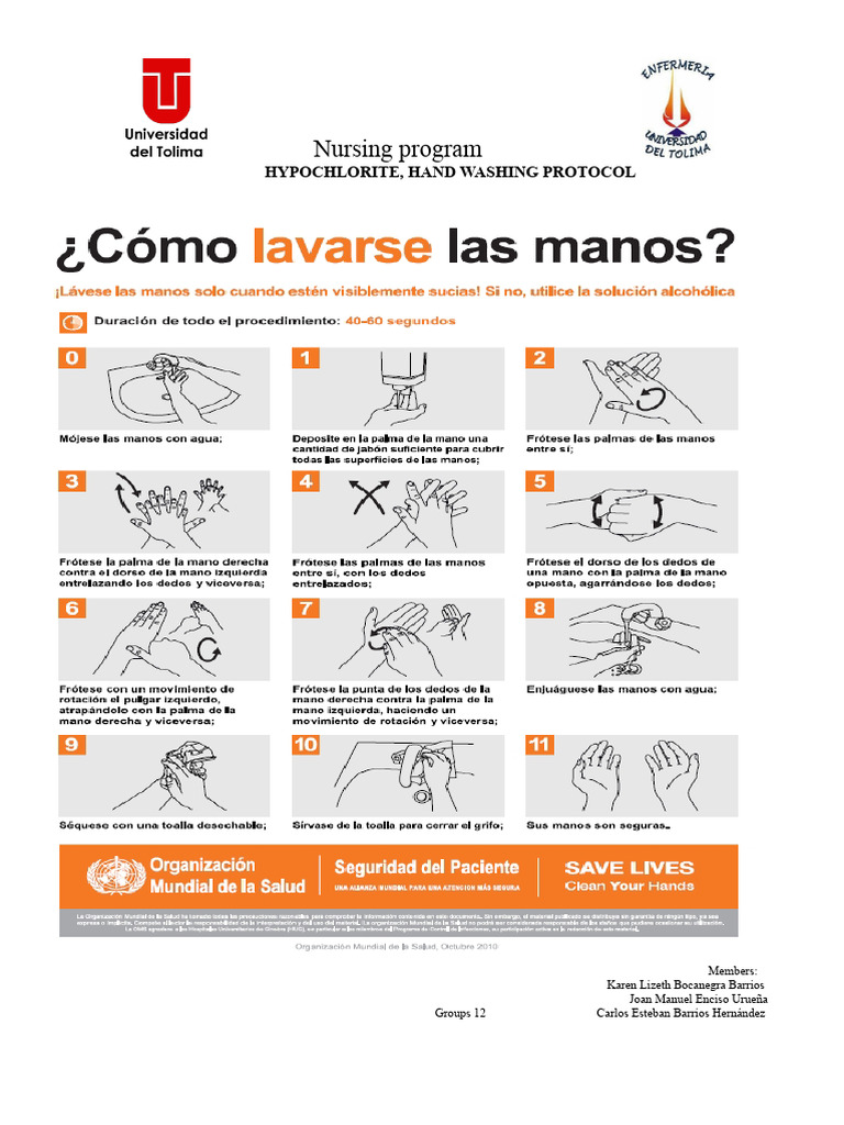 Surgical Hand Washing Protocol Guide | PDF | Hand Washing | Wash