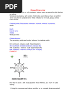 Compass Rose Directions Worksheet | PDF
