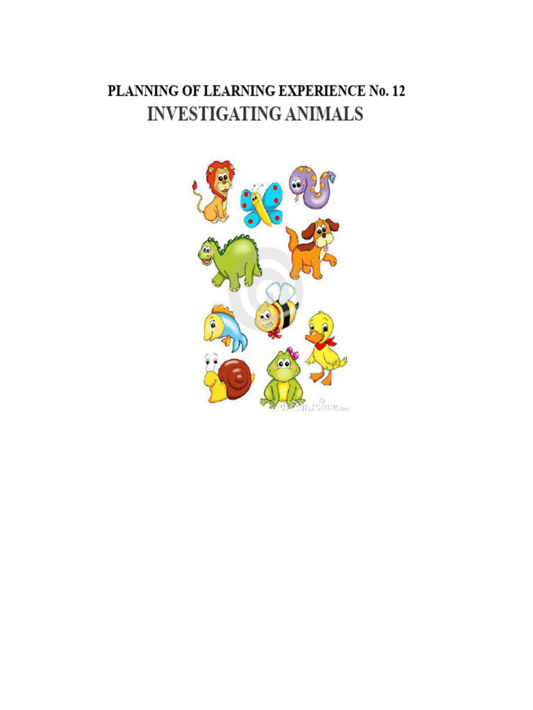 Investigating Animals Learning Plan | PDF | Information | Communication