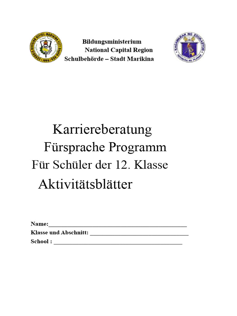 CGAP-Klasse-12 Arbeitsblatt | PDF