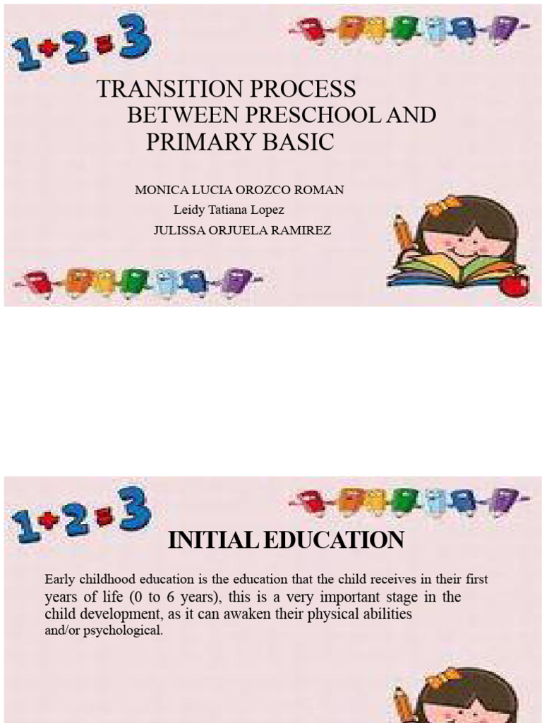 Preschool to Primary Education Transition | PDF | Preschool | Primary ...