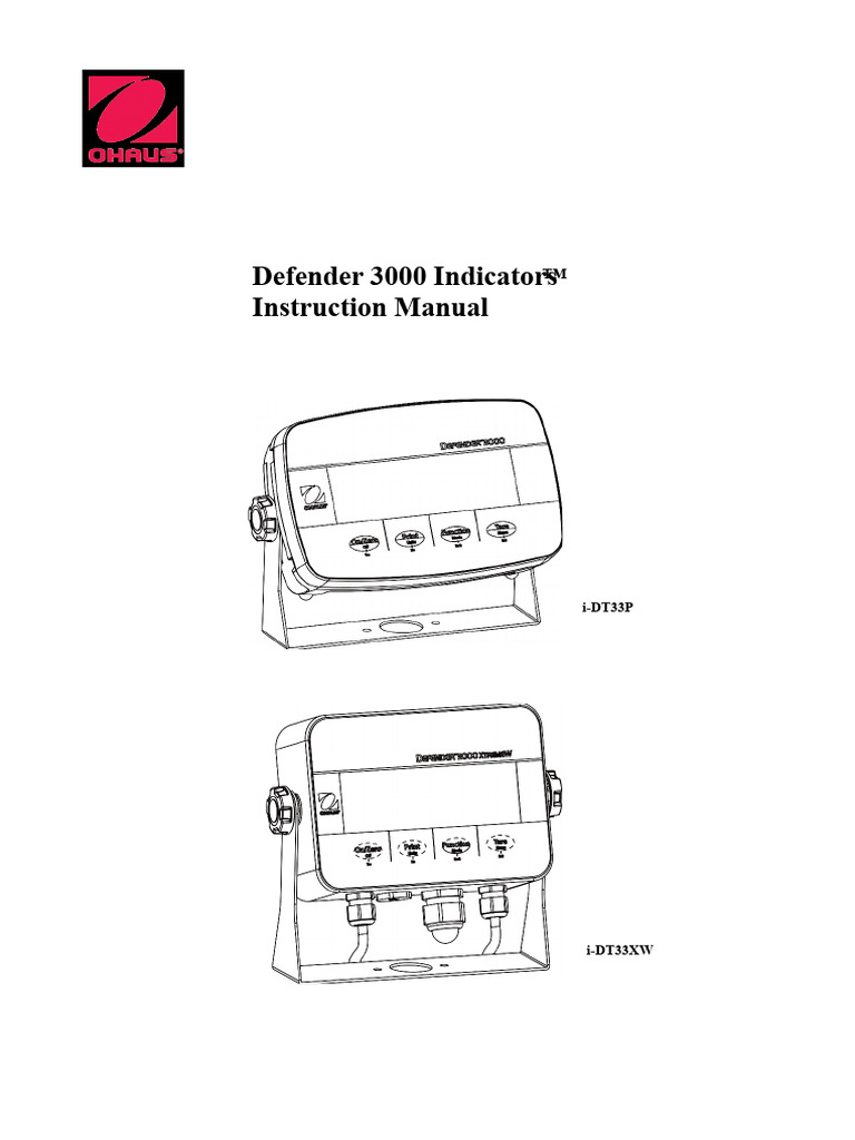 Defender 3000 Indicators Manual | PDF | Electrical Connector | Power Supply