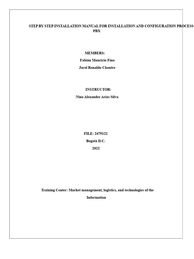 PBX Installation and Configuration Guide | PDF | Software | Computing