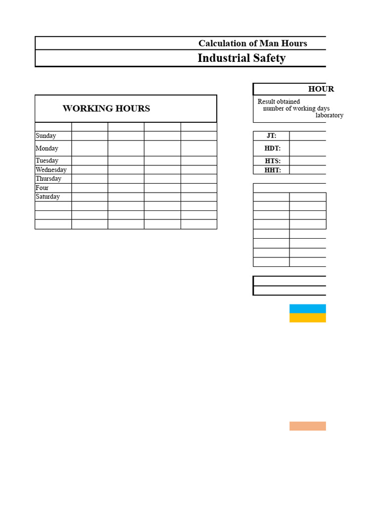 Man Hours Calculation for Industrial Safety | PDF