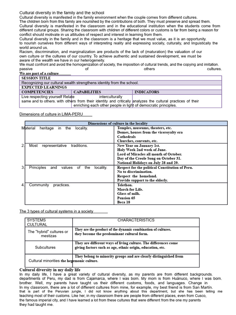 Embracing Cultural Diversity in Education | PDF | Cultural Diversity ...