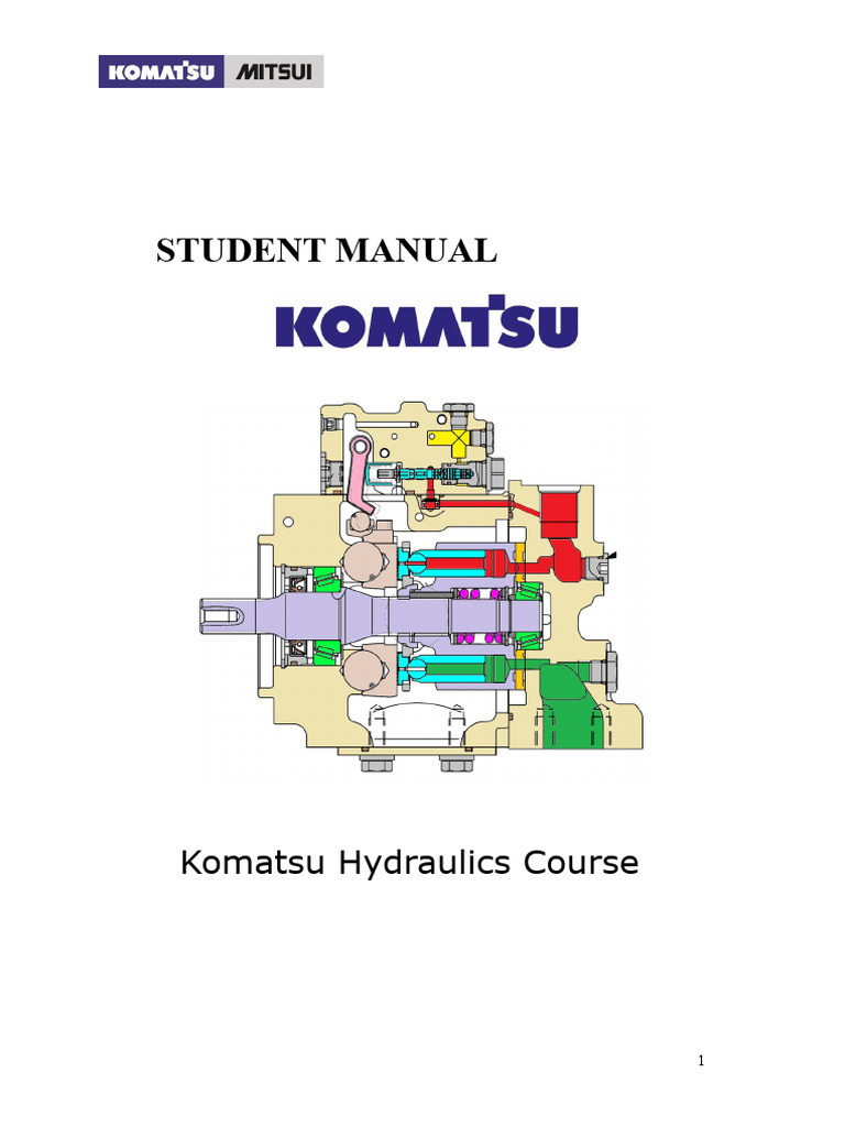 Komatsu Hydraulics Course Overview | PDF | Pump | Valve