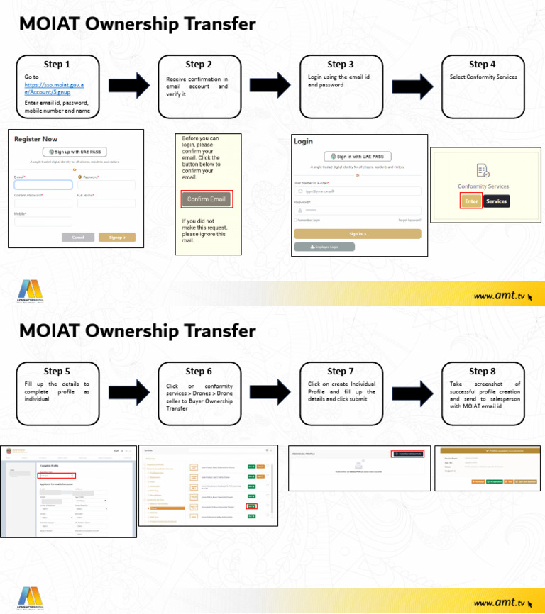 MOIAT Drone Ownership Transfer Guide | PDF