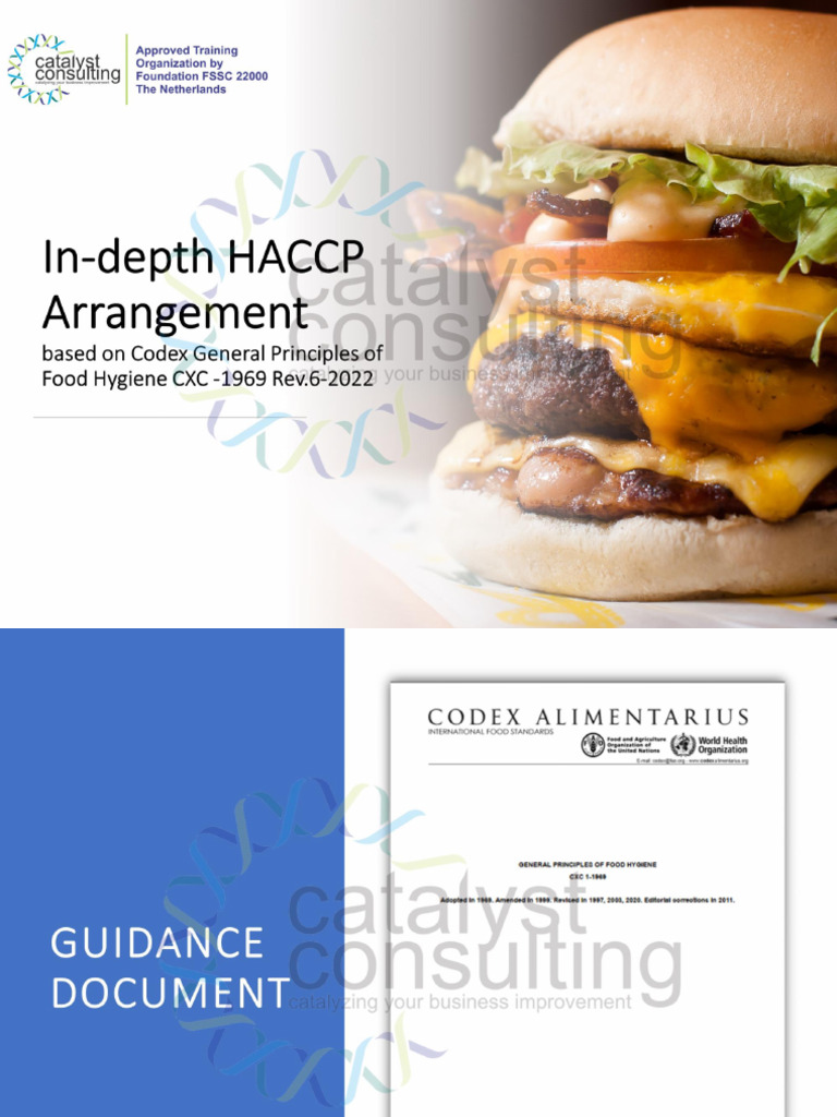 In-Depth HACCP Arrangement Codex 2022 (Chapter 2) Shared | PDF