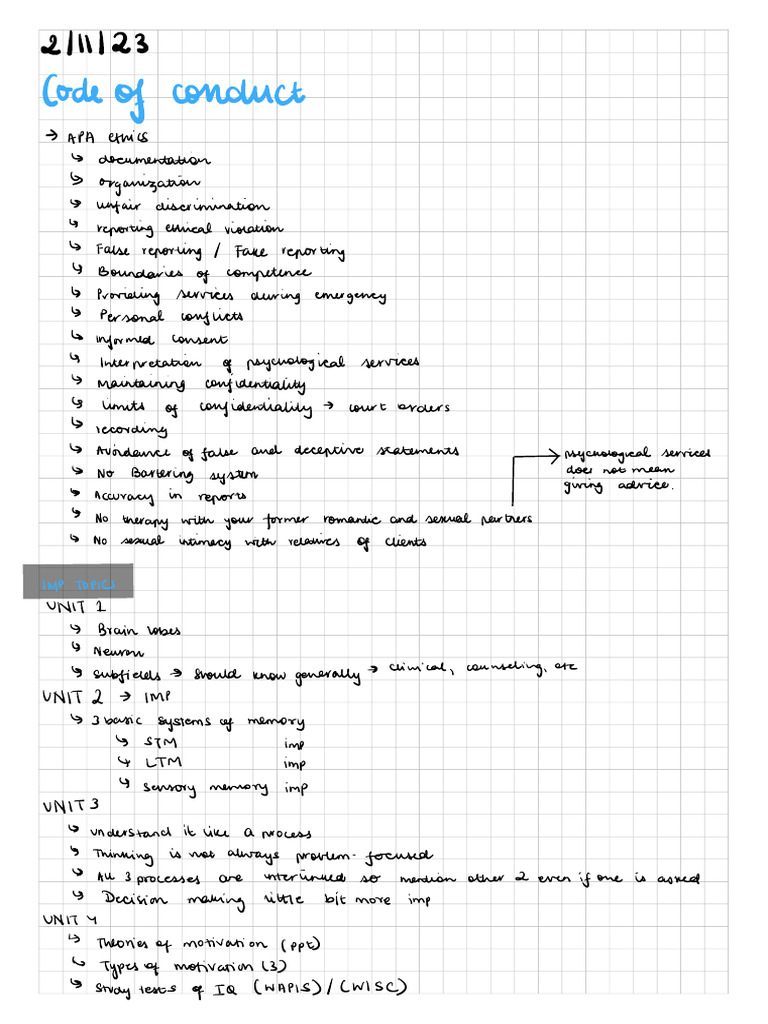 Class Notes | PDF