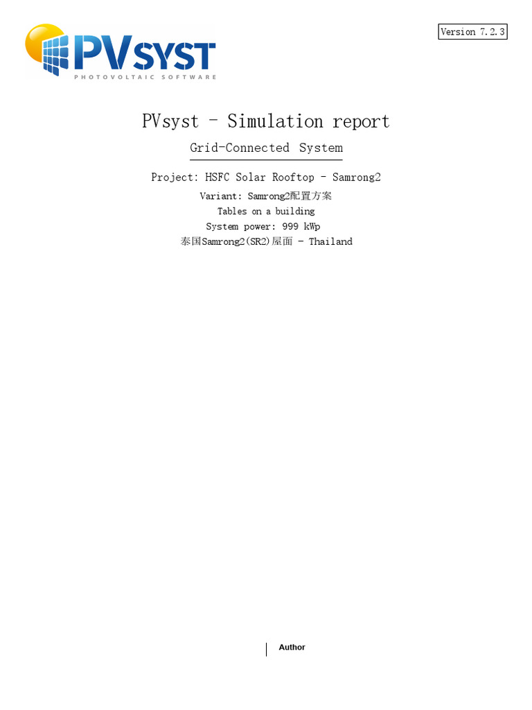 HSFC Solar Rooftop Simulation Report | PDF | Photovoltaic System ...