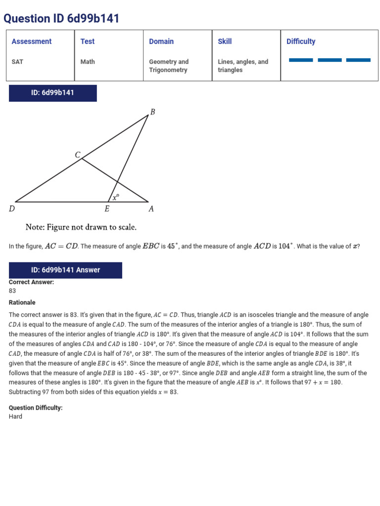 Geometry Problem Solving for SAT | PDF | Triangle | Circle