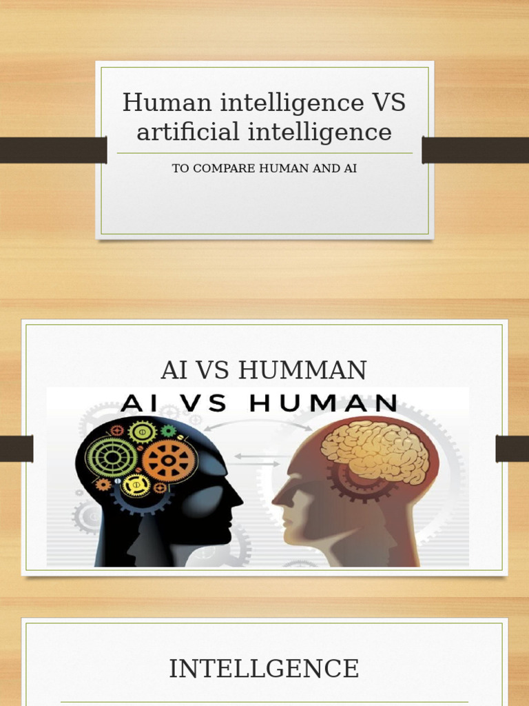 Human Intelligence Vs Artificial Intelligence | PDF